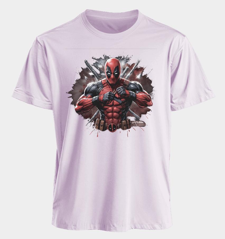 Men's and Women's T-shirts Deadpool Summer American Spring and Autumn Sports Fitness Oversized Fashionable Short-sleeved