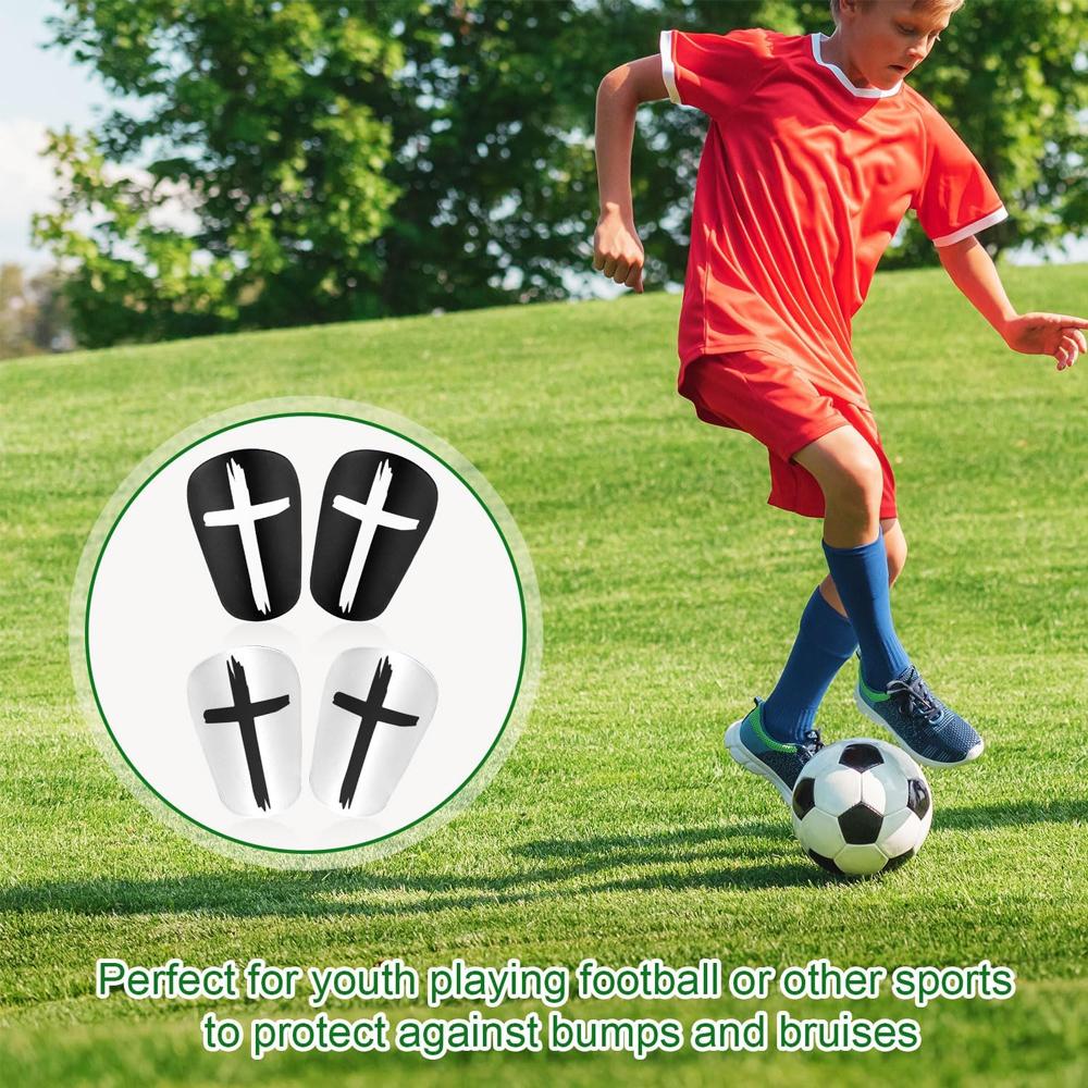 1Pair Mini Soccer Shin Guards - Ultra Lightweight Pp+Eva Shin Pads For Kids/Youth/Adults - Non-Slip Football Protective Gear