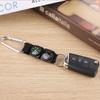 Multifunction Waterproof Mini Portable Thermometer Compass Key Ring for Outdoor Camping Hiking