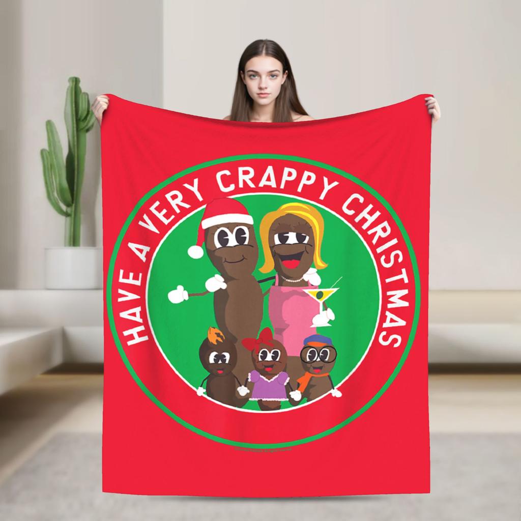 Mr Hankey Merry Christmas Southparkd Blankets Anime Flannel Throw Blanket Summer Air Conditioning Decor Ultra-Soft Warm Bedsprea