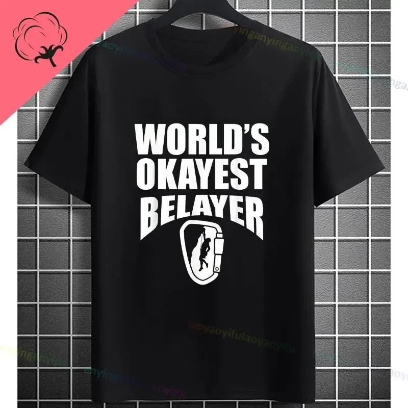 Rock Climbing Climber Bouldering Graphic Design Tshirt Pure Cotton Casual Shortsleev Outdoor Clothing Unisex Clothse