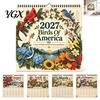 Gift for Students 2027 Bird Wall Calendar, Beautiful Birds & Nature Monthly Planner Calendar 2025 with Coil Binding, Thick Art Paper Home Office Desk