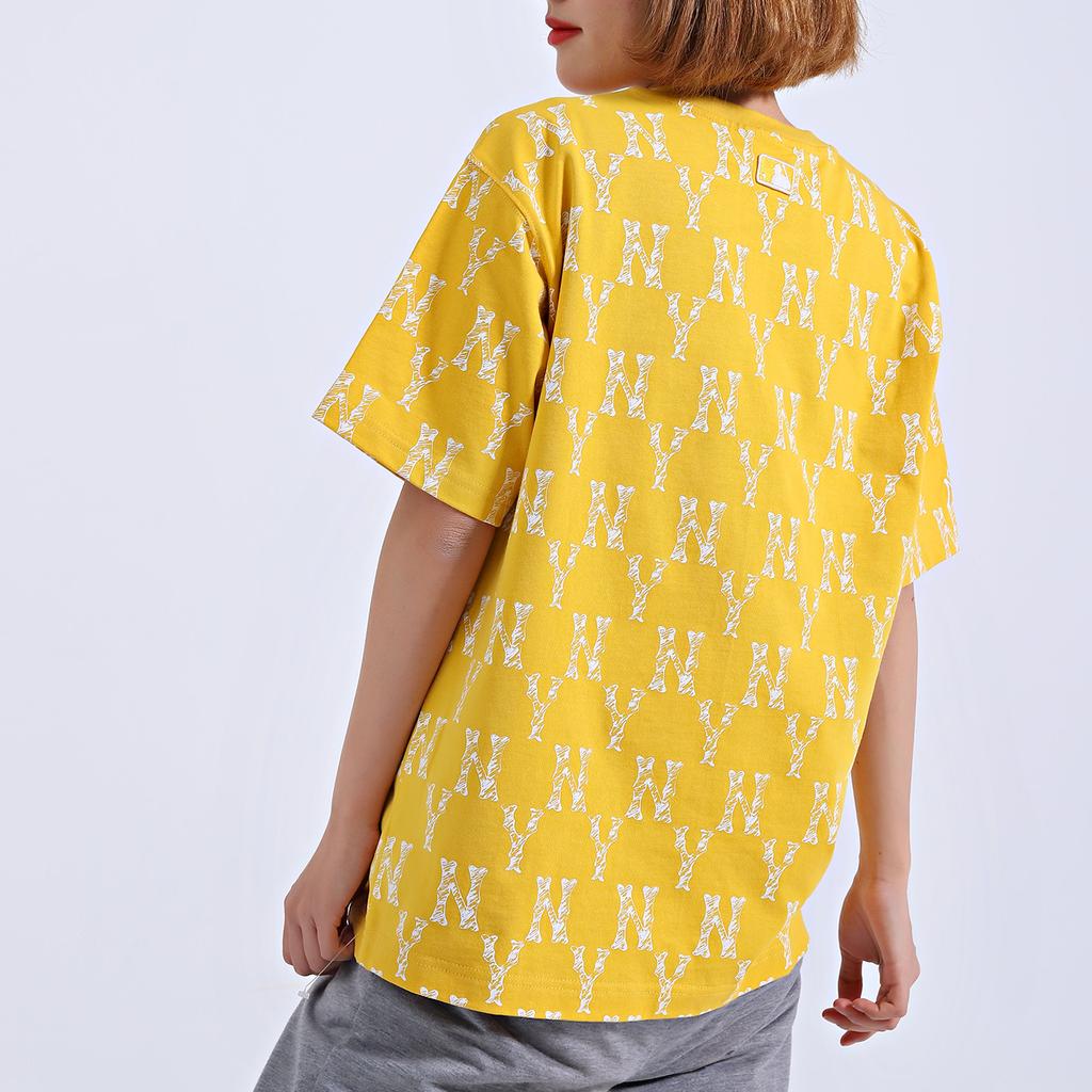 New MLB New York Yankees T Shirt Unisex Yellow 31TSM4131-50D