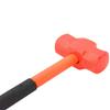 Octagonal Sledgehammer: Shockproof Plastic-Coated, Large Iron Head, PPR/Wooden Handle, for Wall Smashing & Emergency Rescue.