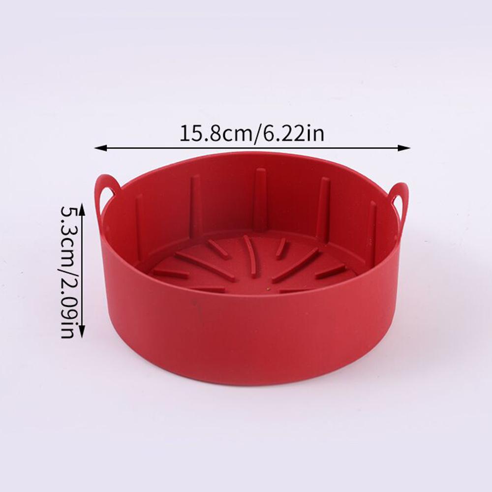 Air Fryer Silicone Pot Airfryer Liners Reusable Silicone Basket Oven Liner Baking Tray Pan Accessories