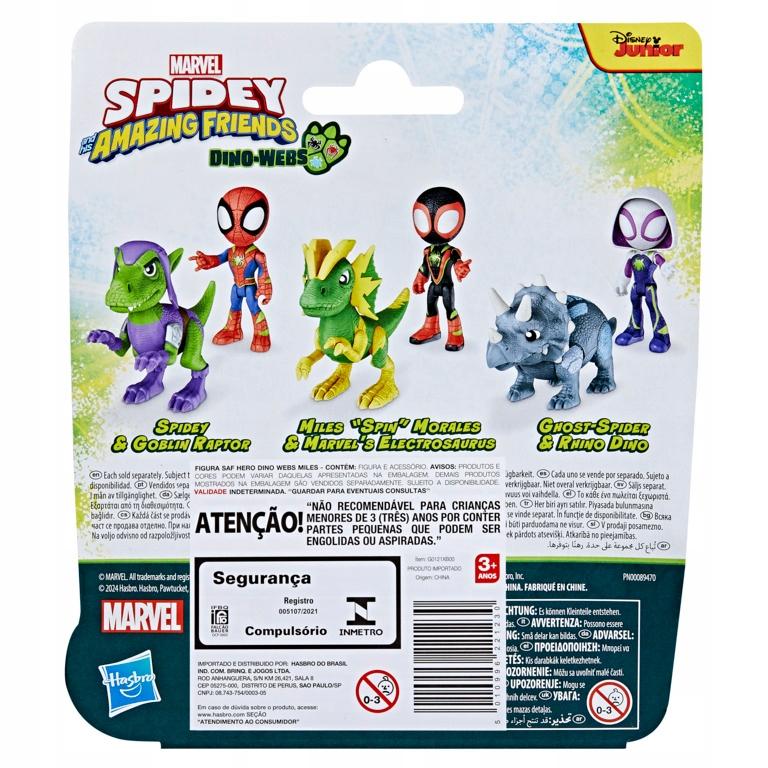 Spidey And The Super Buddy Miles Morales And Electrosaurus Dinosaur Figure Set