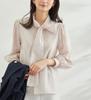 ROPE PICNIC Sheer Ribbon Blouse GDH13170 Beige 38 Women's (27)