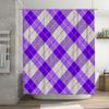 Geometric Pattern Shower Curtain Modern Decor Bathroom Accessories in Multicolor Black Pink Fabric for Home Decoration