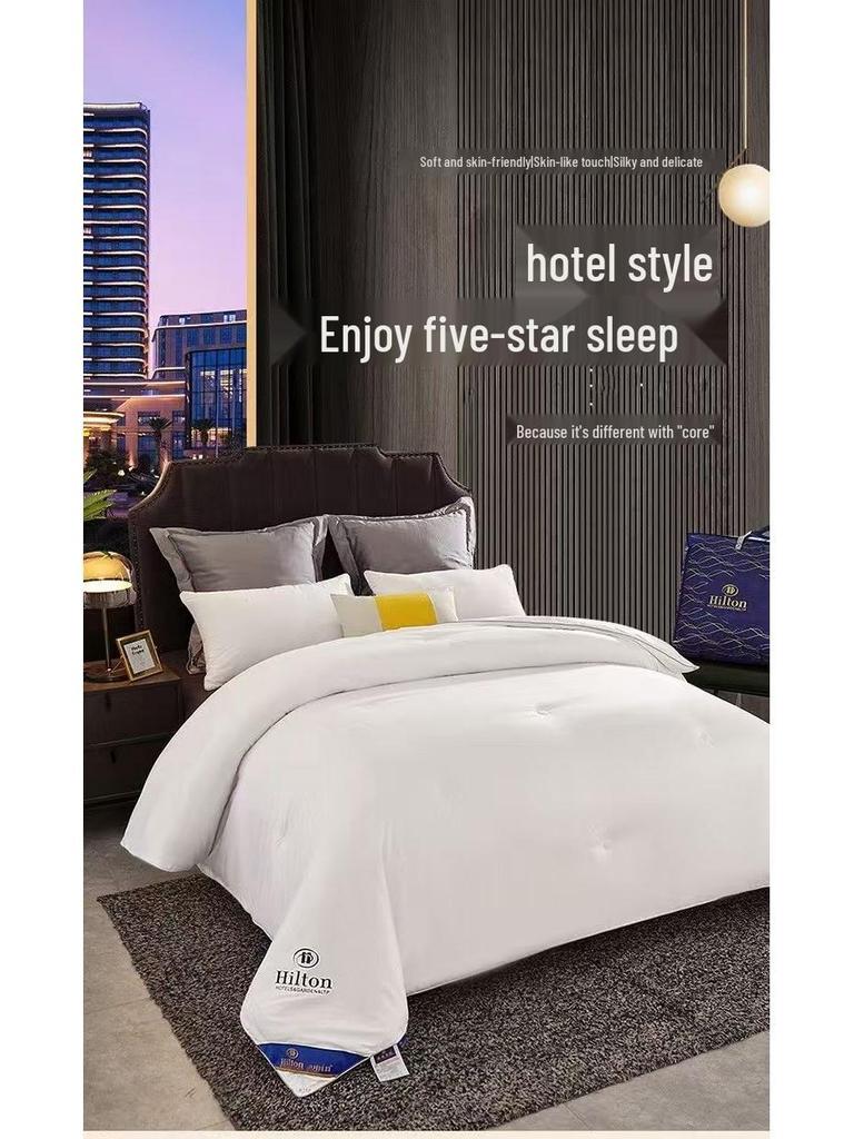 Hilton Seide-Baumwolle Steppdecke Geschenkbox - Ganzjahres-Komfortdecke für B&Bs