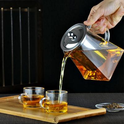 YOMDID Durable Teapot Brewing Tea Dual Purpose Make Tea Heated Container Tea Kettle Glass Tea Pot With Stainless Steel Infuser