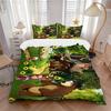 Sunflowers Bears Garden Print 3Pcs Bedding Setduvet Cover With 2 Bedropillowcase Home Birthday Gift