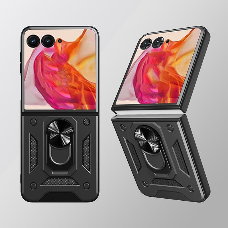 Armor Shockproof Case For Motorola Razr 60 50 40 Ultra Moto Razr+ Plus 2025 2024 2023 Cover With Ring Stand Holder Coque Fundas