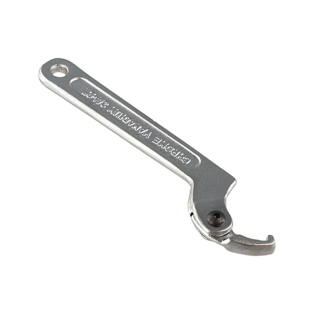 Set Round/Square Head Hook Wrench Screw Nuts Tool Adjuster Hook Spanner 19-170mm C Shape Adjustable Universal Wrench Hand Tool