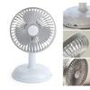 Small Electric Fan Simple Portable Vintage Pure Color USB Charging Little Fan for Summer Light Blue