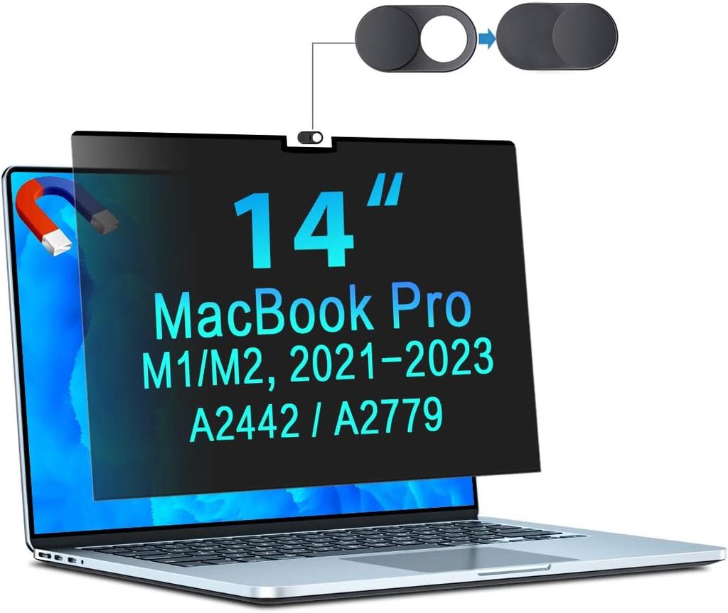 Magnetic Privacy Screen for MacBook Pro 13 Inch (2016-2022,M1/M2) & MacBook Air 13 Inch (2018-2021,M1) MacBook Pro 14" 15" 16"
