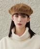 Bajal Cursive Logo Wool Beret Camel