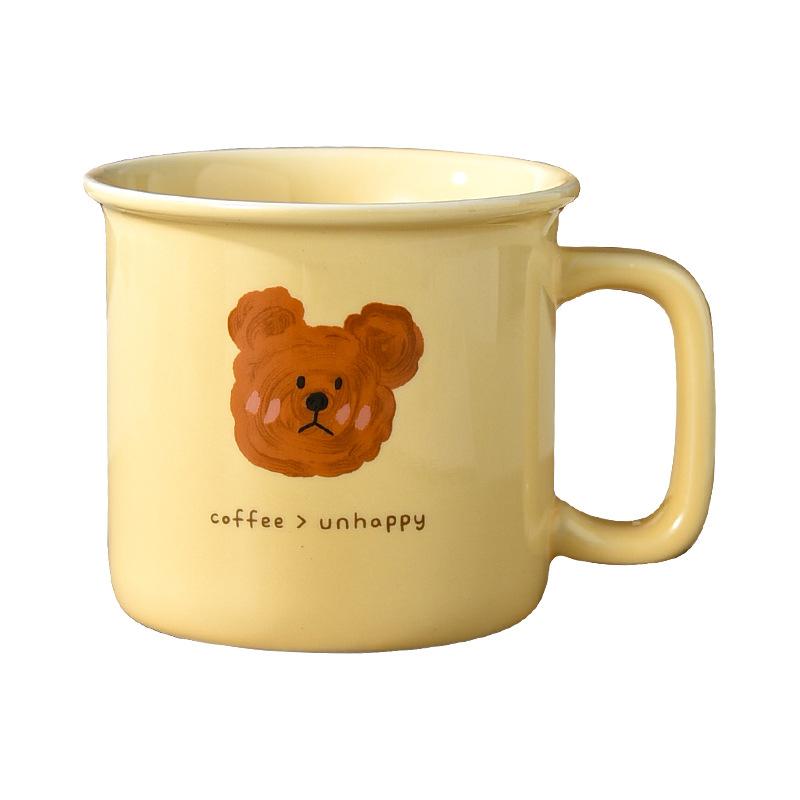 Retro Kaffeetasse Keramik Deckelloser Becher Mundspülbecher Haushalt Mädchen Hoch Aussehend Kinder Wasserbecher