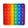 Rainbow Silicone Pop-It Mouse Bubble Toy for Kids - Fun Decompression Pendant