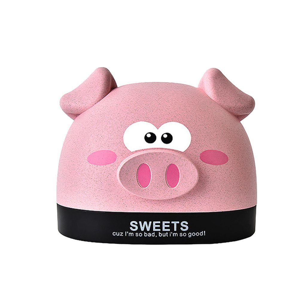 Cartoon Pig Paper Towel Box Tissue Box Paper Holder Cover Desktop Animal Shaped Roll Paper Holder Cover Storage Organizer Box