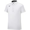 Training Wear Polo Short 4XL Shirt, Button-Down, Sleeve, Moisture-Wicking, Quick-Drying, White/Black,