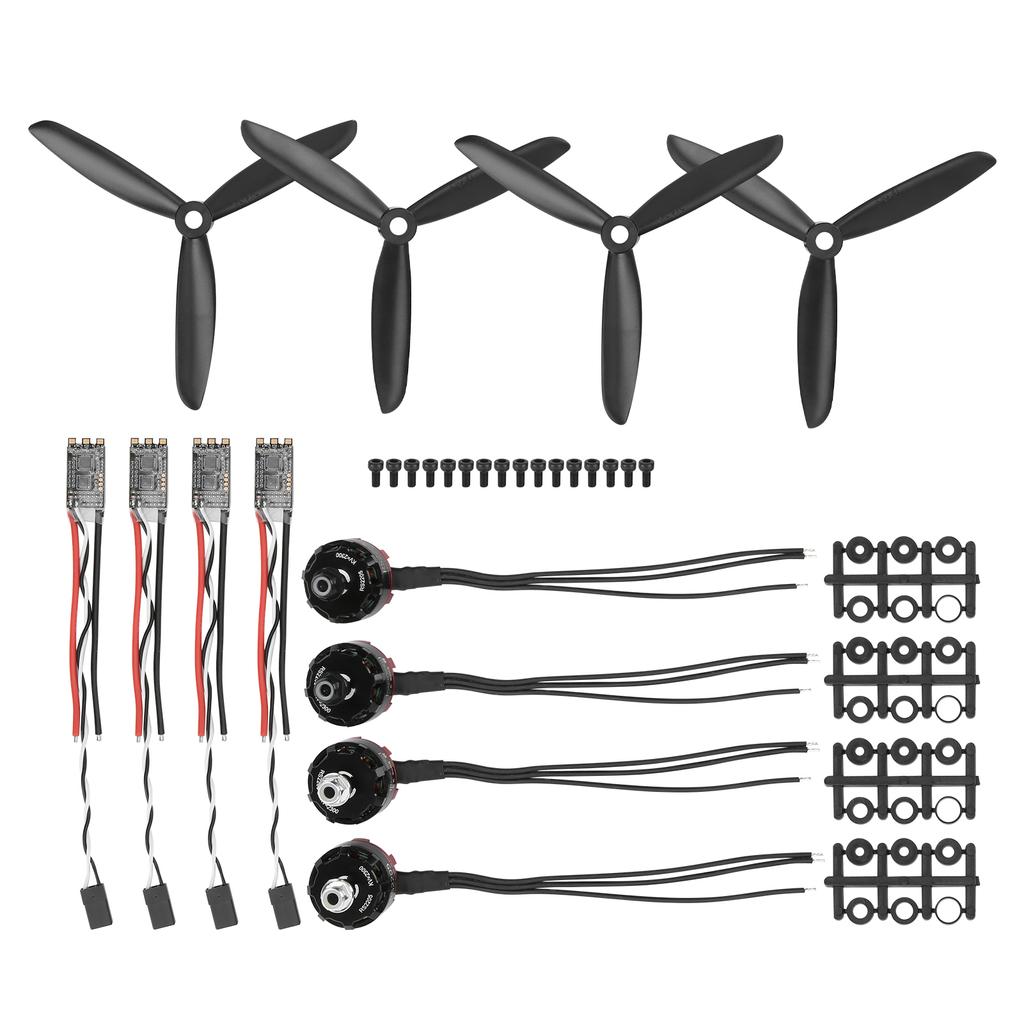 2205 2300 KV Aluminium Alloy CW+CCW Motor 20A Brushless ESC+Propeller Kit Set RC Accessory