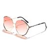 New Metal Round Frame Sunglasses Women Fashion for Street Photography Trendy Retro Sun Glasses with UV Protection for Daily