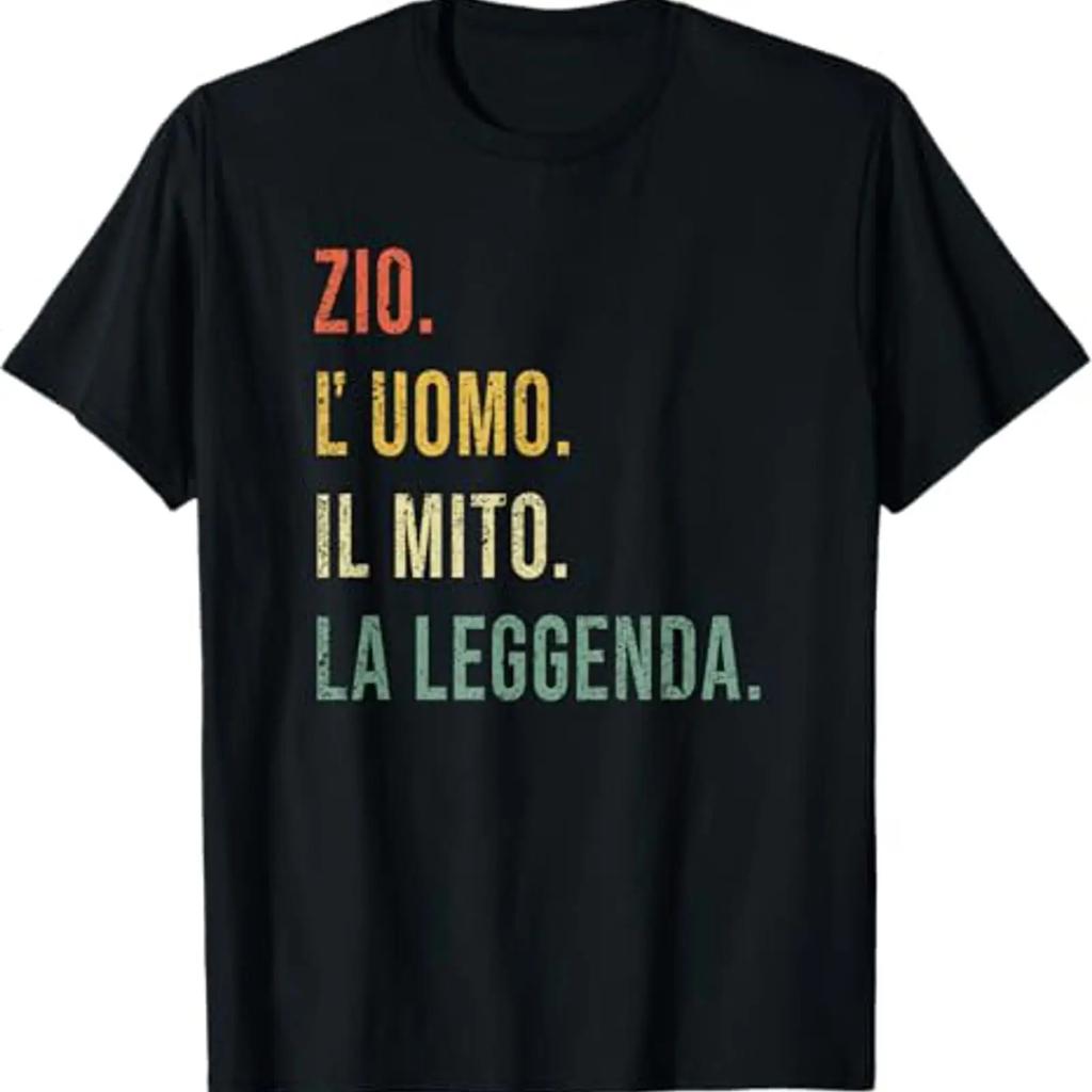 Uncle Unisex Myth The Legend For T Shirt Black Vintage Stretched Graphic Breathable Designer Clothes Unisex Homme Versatile