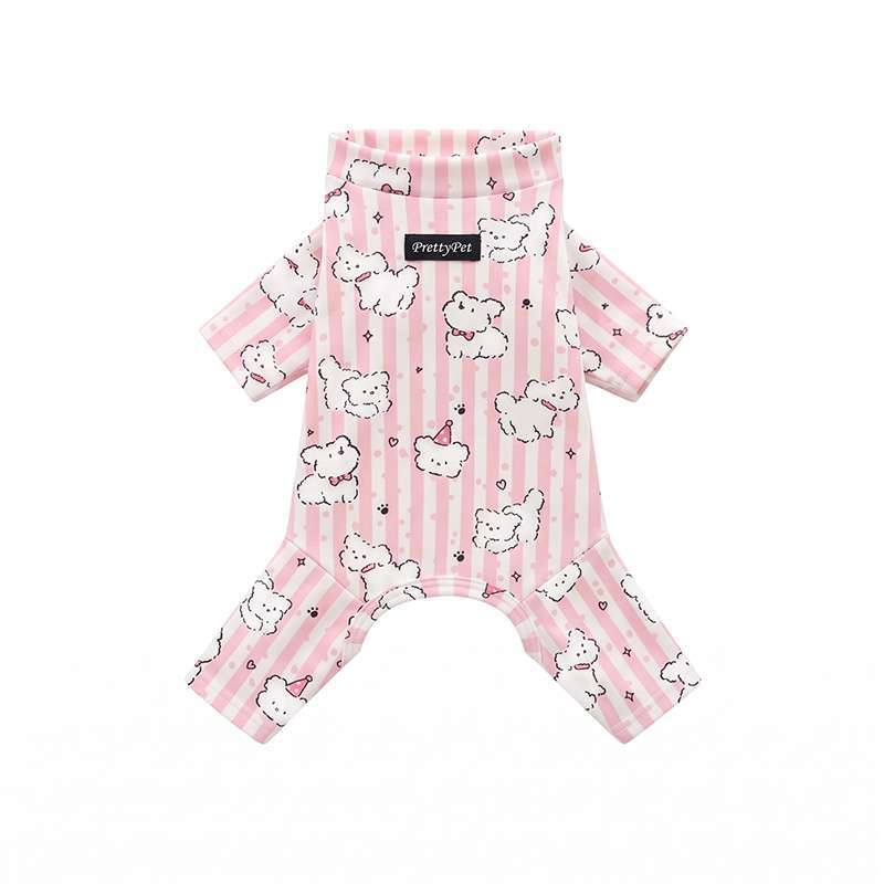 Dog German velvet warm four-legged clothes autumn and winter than bear teddy small dog cat pet bottoming shirt loungewear
