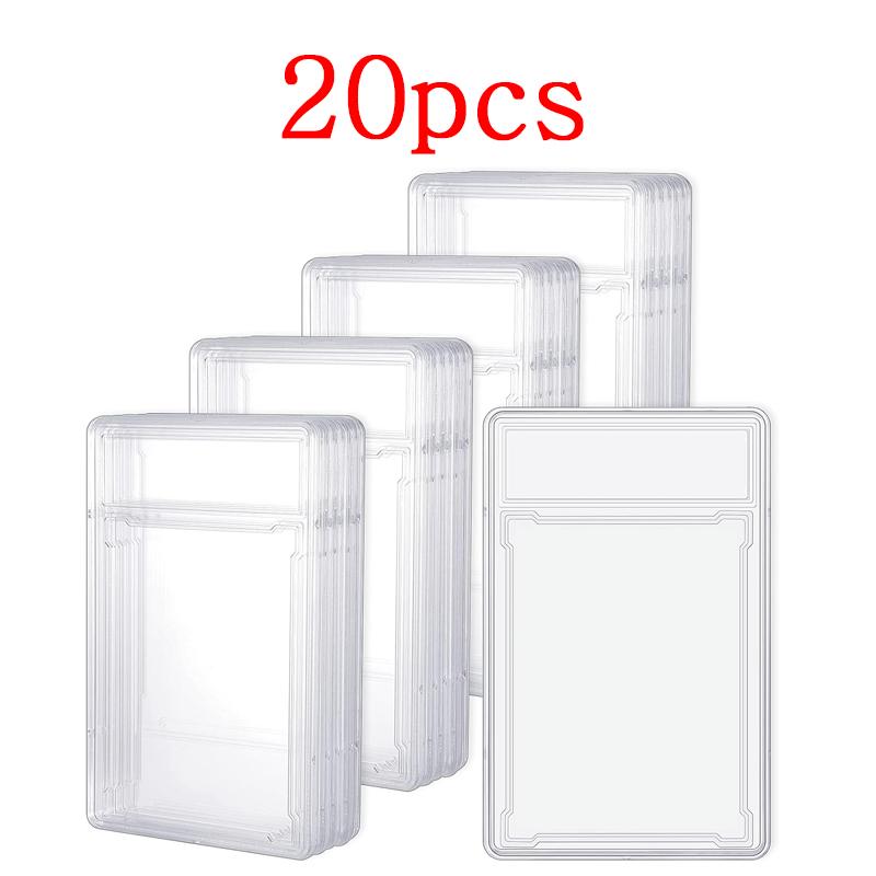 35PT Aktivitätssammlungs-Kartenhülle Schutzhülle für Sammelkarten Langlebige Hüllen 90x65mm Dick für Spiele Sportkarten Konzipiert Fester Kunststoffhalter
