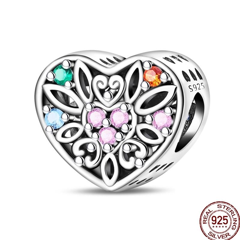 100% Copper Crown Shrimp Crab Charms Beads Butterfly Heart Birthday Pendants Fit Bracelet Jewelry Gifts Marking