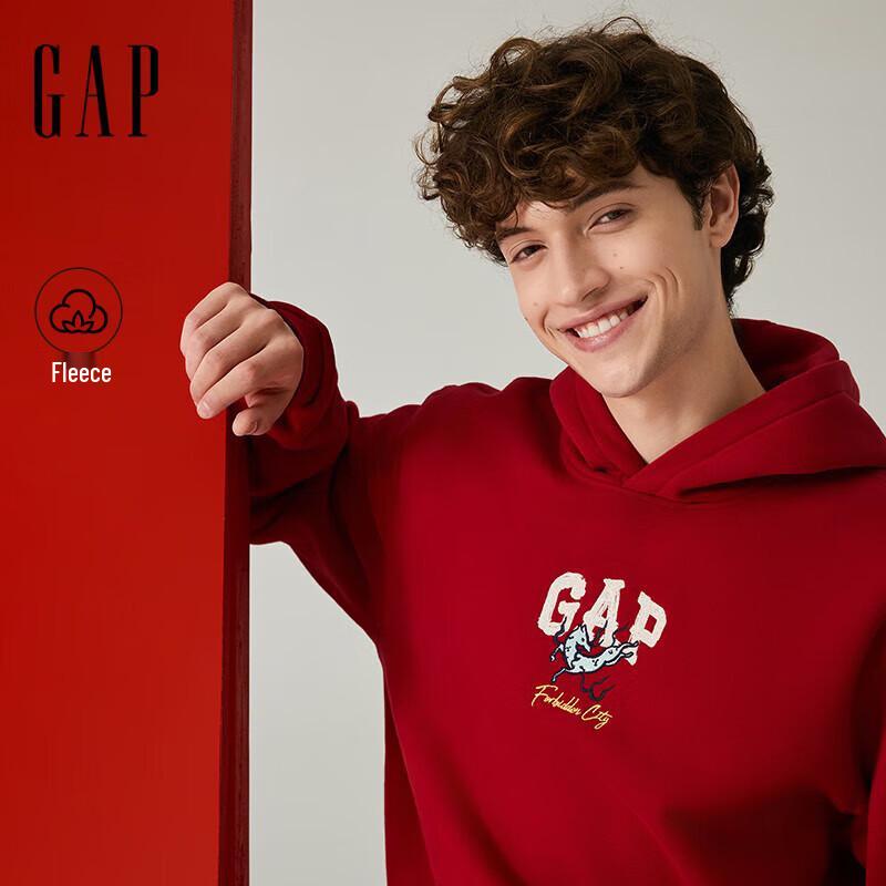 

GAP Forbidden City Collab Unisex Logo Fleece Hoodie M
