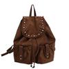 Suede Leather Large Capacity Backpack For Women With Breathable Design For Daily Use