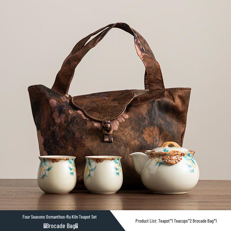 Ru Kiln Ceramic Kung Fu Tea Set