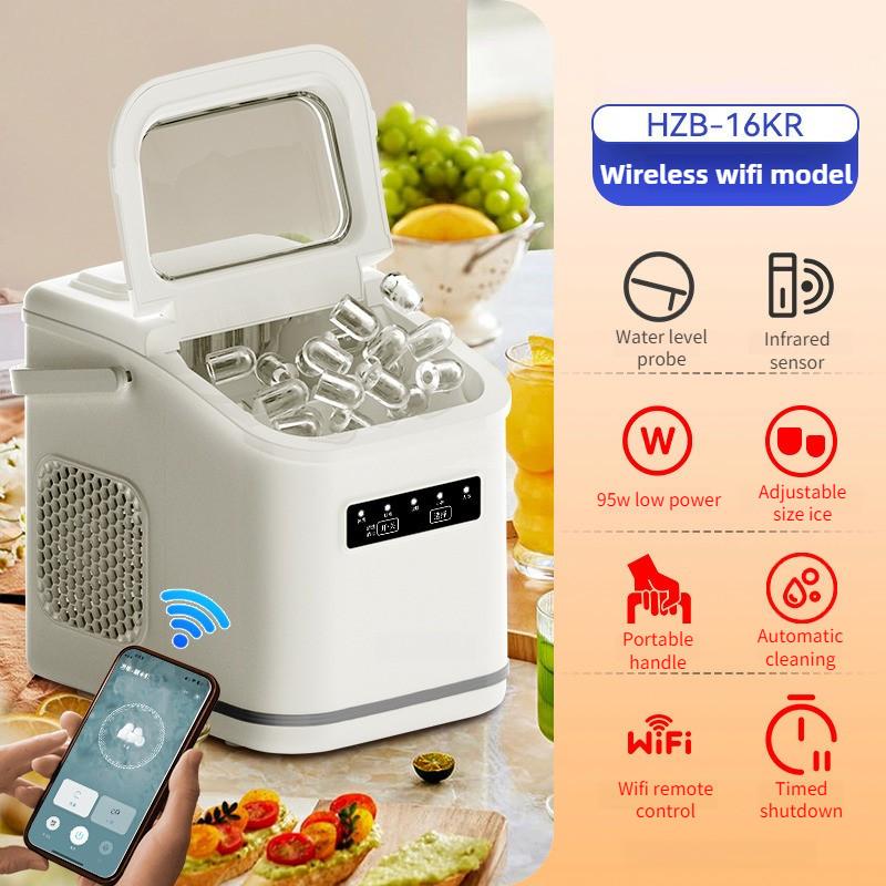 Haushalt Automatischer Selbstreinigender Eiswürfelbereiter Leiser Betrieb Eiswürfelmaschine Kleiner Elektrischer Eiswürfelbereiter