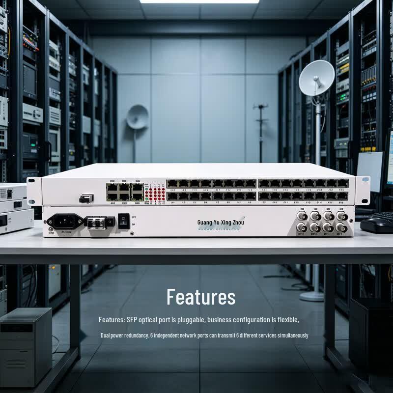 Guang Yu Xing Zhou GY-4E16FE8P-80 Multi-service Optical Transceiver
