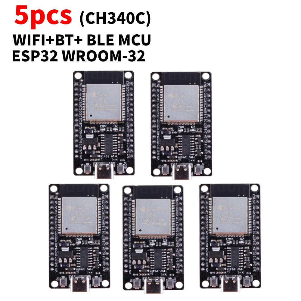 ESP32 WROOM-32 Development Board TYPE-C Micro USB WiFi+Bluetooth Ultra-Low Power Consumption SPI Flash 32Mbits Wireless Module
