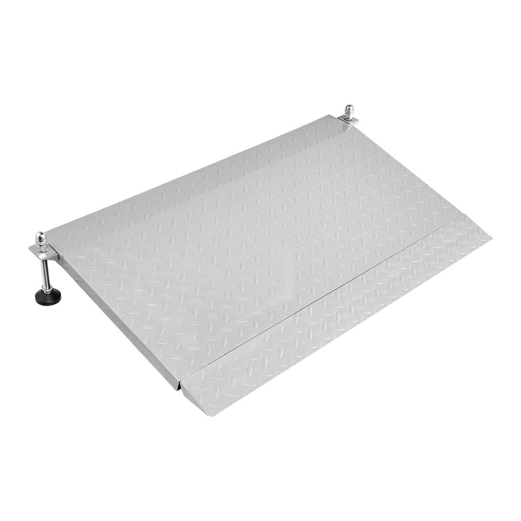 VEVOR Threshold Ramp for Doorways, 1080 x 590 mm, Platform Iron Wheelchair Ramp with Adjustable Height, Non-Slip Door Threshold Ramps