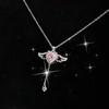 Cupid Heart Necklace Premium Angel Pendant Female Clavicle Chain Qixi Festival Send Girlfriend