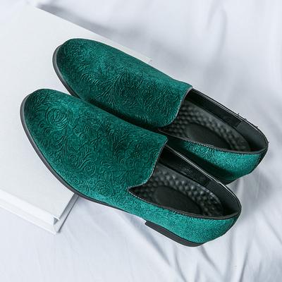 Męskie Casualowe Skórzane Buty Cztery Pory Roku Antypoślizgowe Biznesowe Modne Wszechstronne Tide Buty Imprezowe do Prowadzenia Punkowy Styl Męskie Wsuwane Płaskie