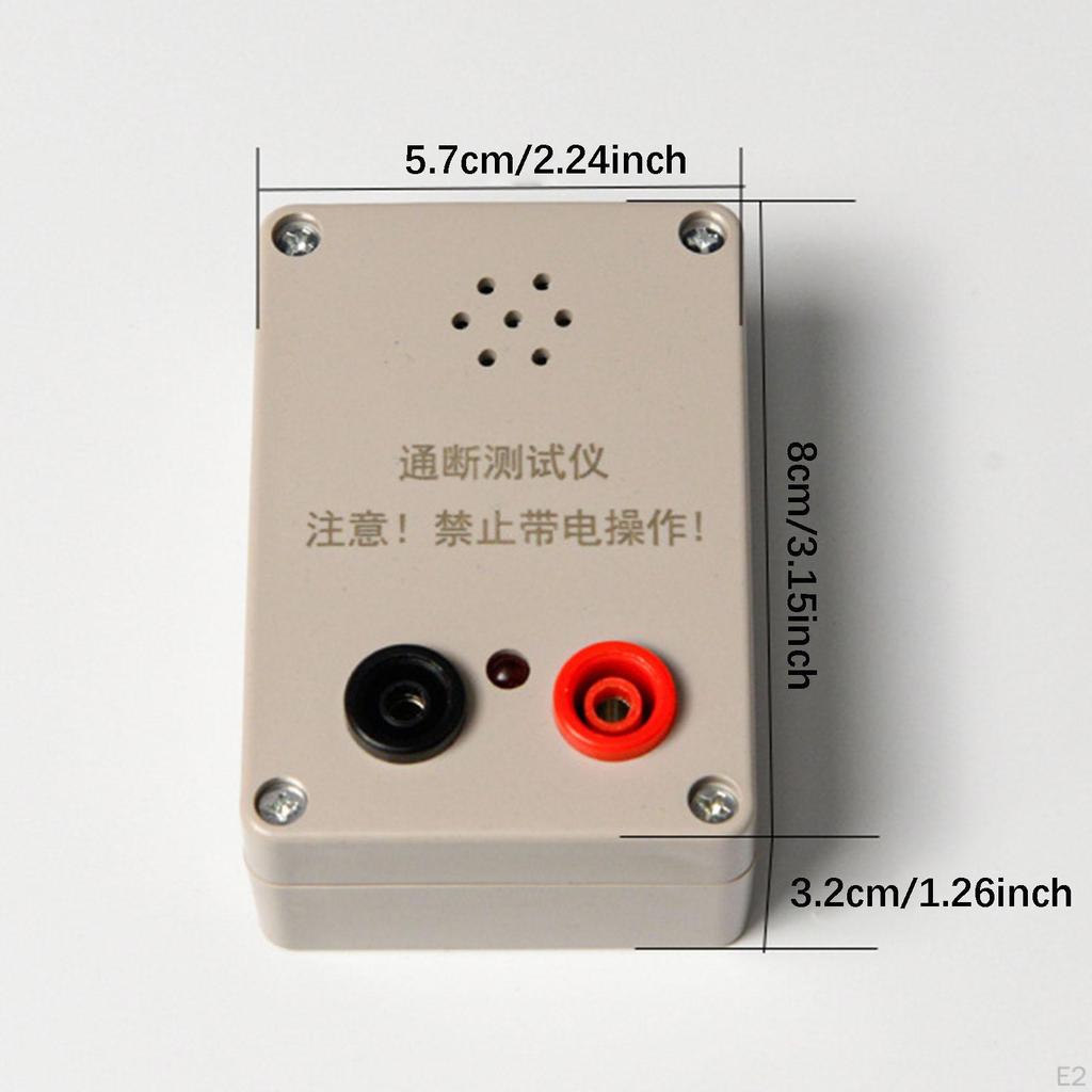 Continuity Meter Testing Measurement PP Housing Versatile with Sound Prompt and LED Indicator for