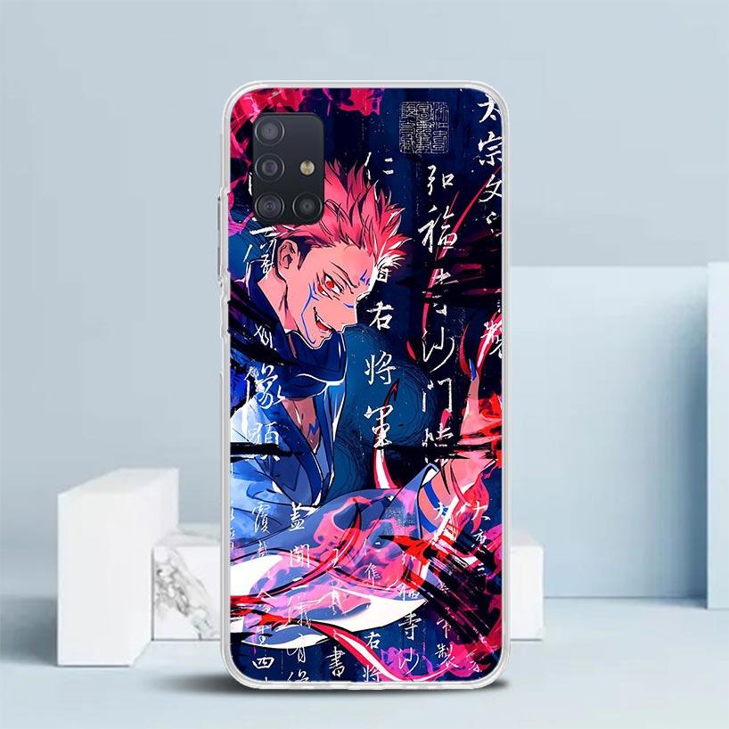 

Kaisen J-Jujutsu Ryomen Sukuna Phone Case For Samsung Galaxy A52 A32 A22 A12 A51 A50S A30S A10S Note 20 Ultra 10 S10 Plus A31 A2 Samsung A50