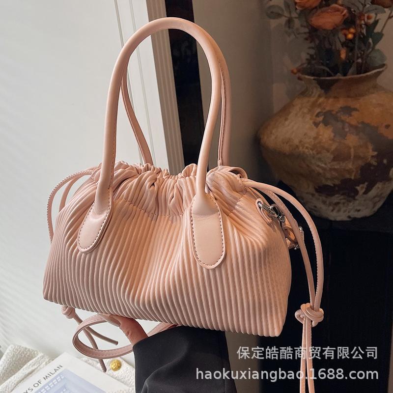 Premium handbag bag women's 2025 new trendy fashion casual shoulder bag commuter messenger bucket bag