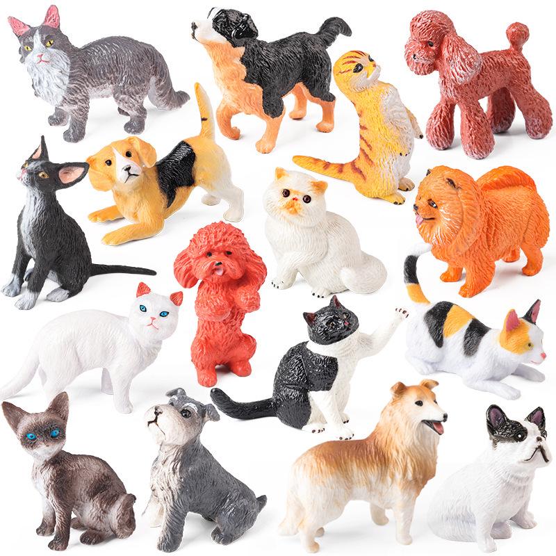 International Animal Model Ornaments: Famous Dogs & Cats - Teddy, Chow Chow, Persian, Scottish Fold.