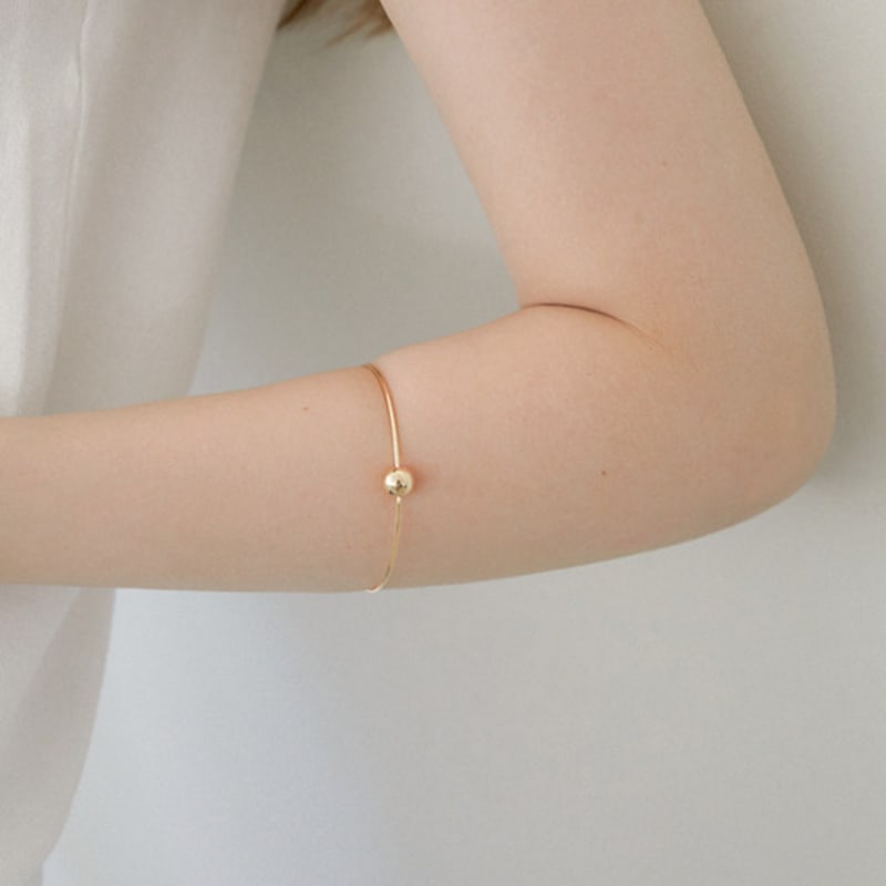 Halden Simple One Ball Bracelet (W010_gold)