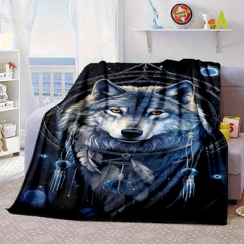 Wolf In The Garden Blanket Flannel Blanket Throw Blanket Sofa Cover Blanket Soft Premium Blanket Picnic Blanket Tv Blanket Gifts