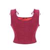 Chaleco Verde Victoriano Vintage Femenino Cierre Lateral y Cordones Delanteros Tank Corsé Punk Gótico Ropa Sexy Corselet Feminino