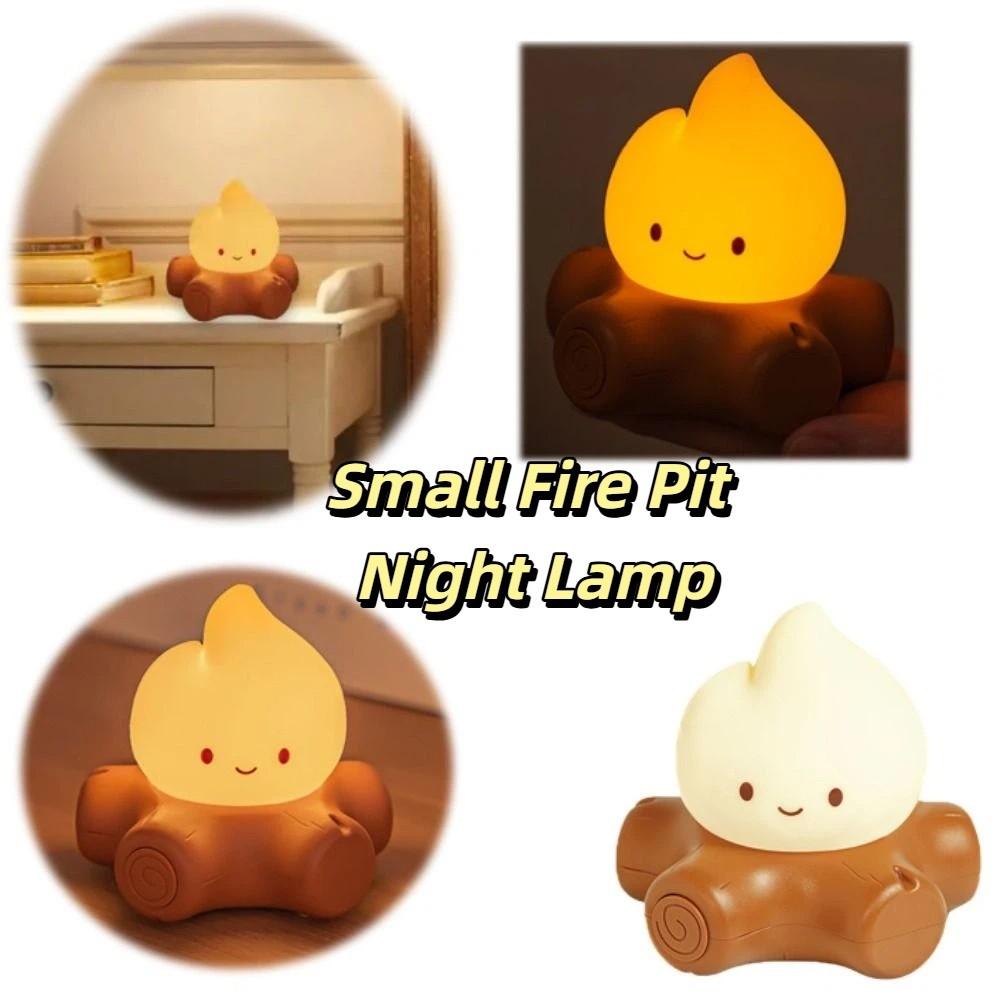 Soft Silicone LED Flameless Candle Dimmable USB Table Lamp Safe Lamp Campfire Night Light  Dimmable