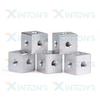 10Pcs M3 X 10 X 10 X 6mm/10mm  Cube Connector Aluminium Alloy Anodized Fixing Bracket 6 Way Square Spacer Standoff Tee