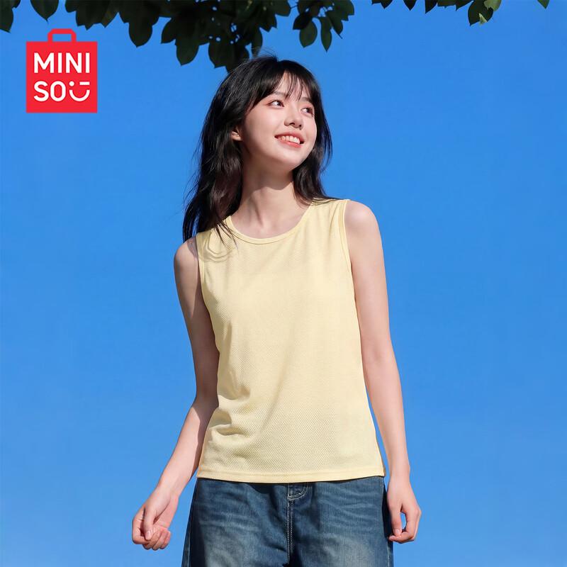 MINISO Women's Cool Breathable Sleeveless Sports Top