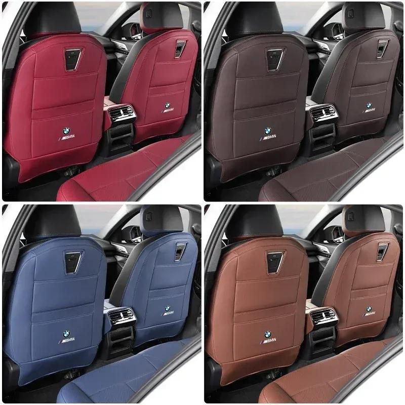 -Car Interior Supplies Rear Seat Kick Mat Child Protection Pads Tools Cars Accessories For BMW M Performance E46 E90 F10 F30 G60